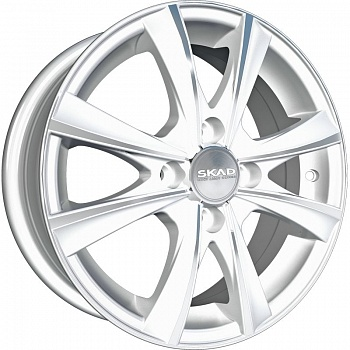 R14 4x100 5,5J ET38 D67,1 Скад Мальта алмаз-белый