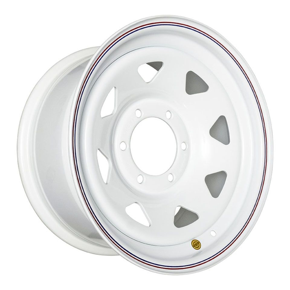 R16 6x139,7 8J ET10 D110 OFF-ROAD Wheels Диск усиленный Toyota Nissan стальной White (треуг.)