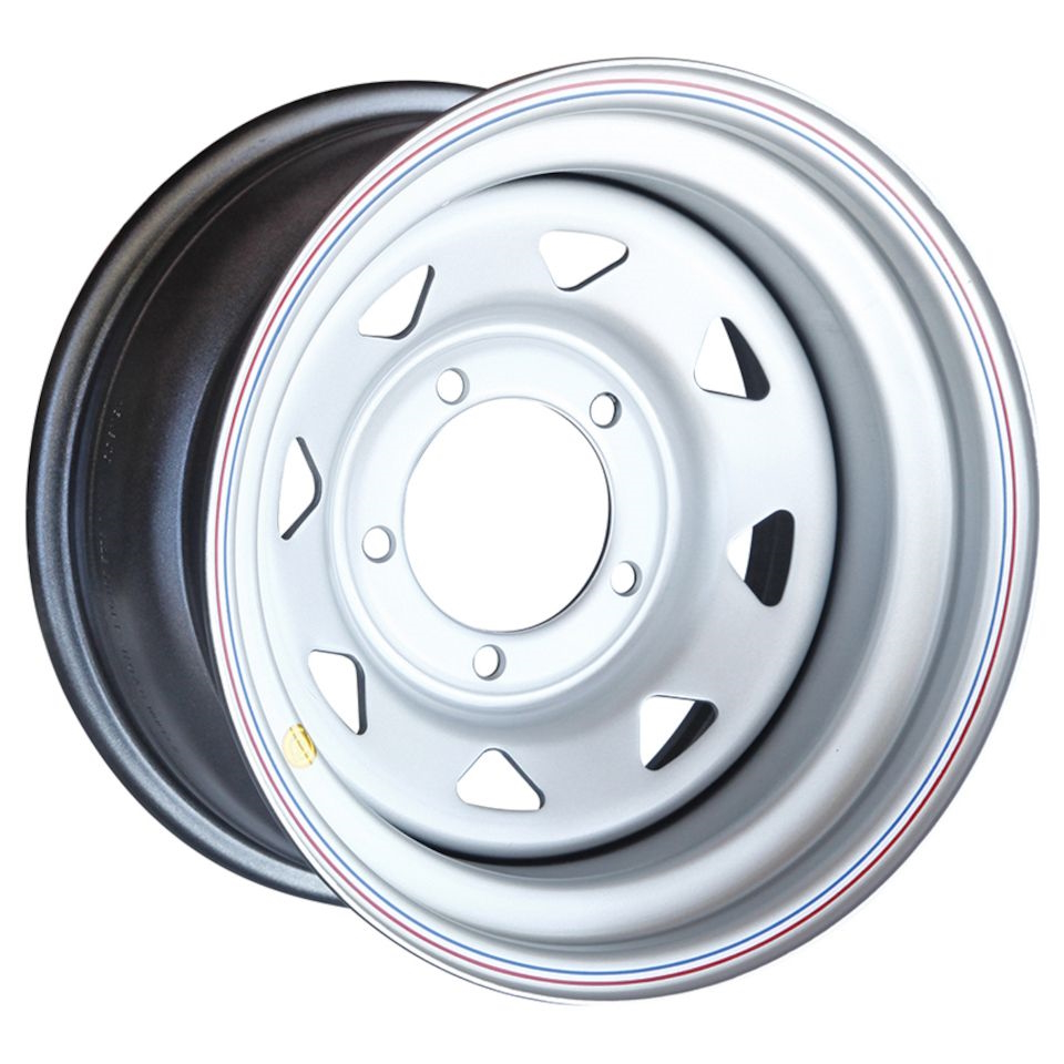 R16 5x139,7 8J ET-19 D110 OFF-ROAD Wheels Диск усиленный УАЗ стальной Silver (треуг. мелкий)