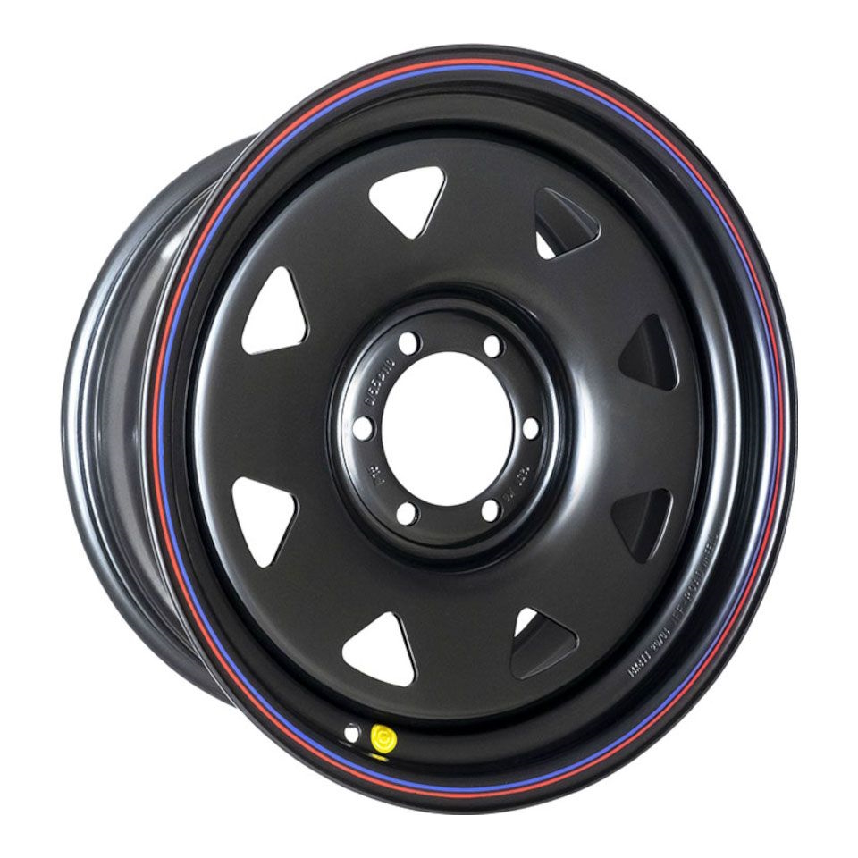 R18 6x139,7 8J ET15 D110 OFF-ROAD Wheels Диск усиленный Toyota Nissan стальной Black (треуг.)