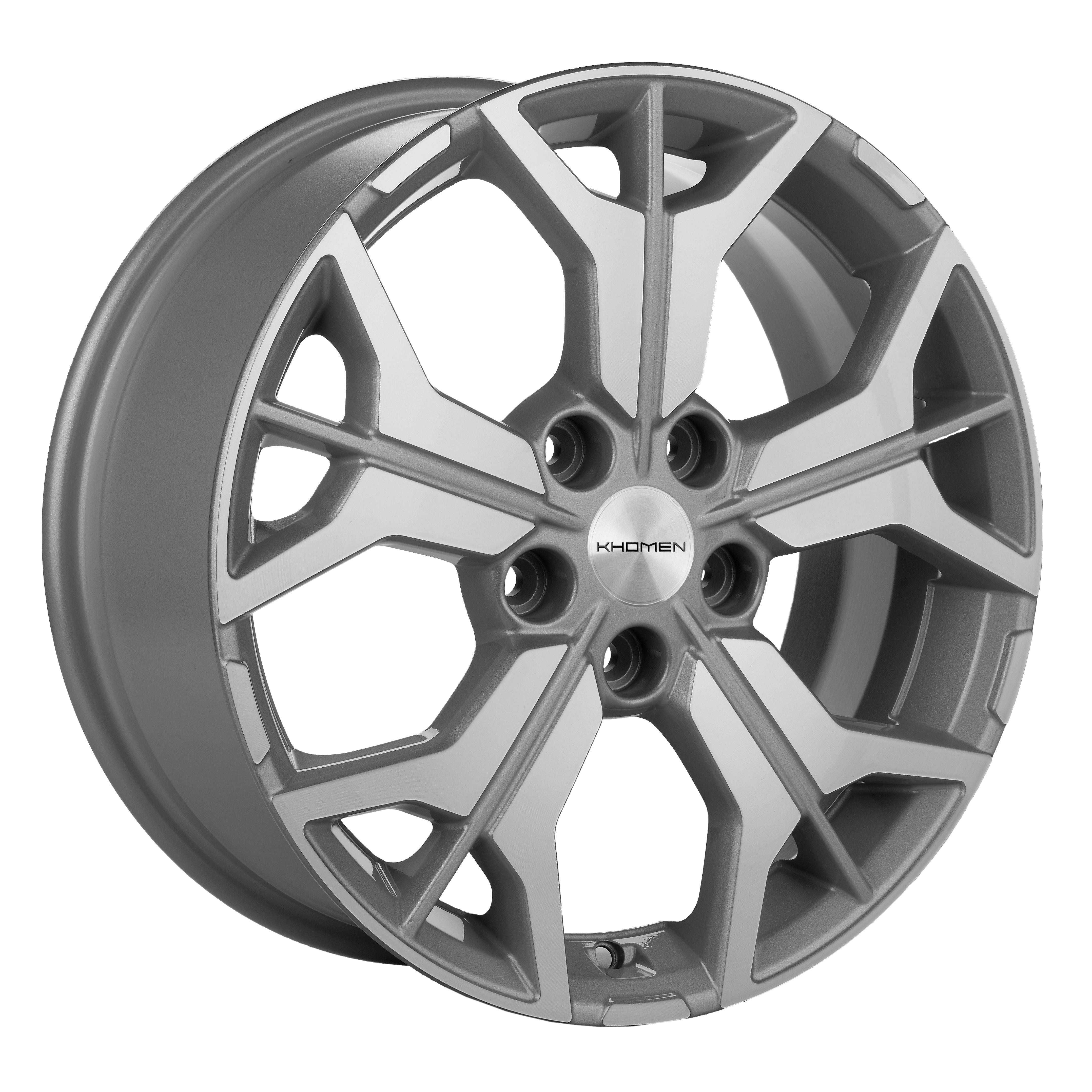 R17 5x114,3 7J ET43,5 D67,1 Khomen KHW1715 (Hyundai Tucson IV/Kia Sportege V) F-Silver-FP