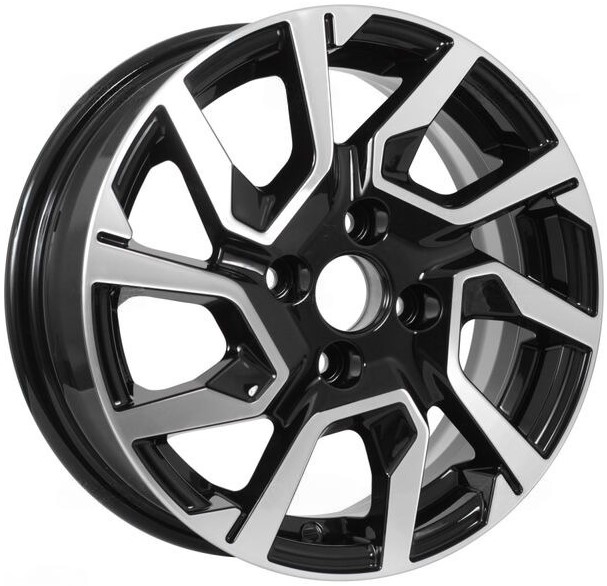 R14 4x100 5,5J ET40 D60,1 KDW KD1420 (КС1090-03) Black_Front_Polished