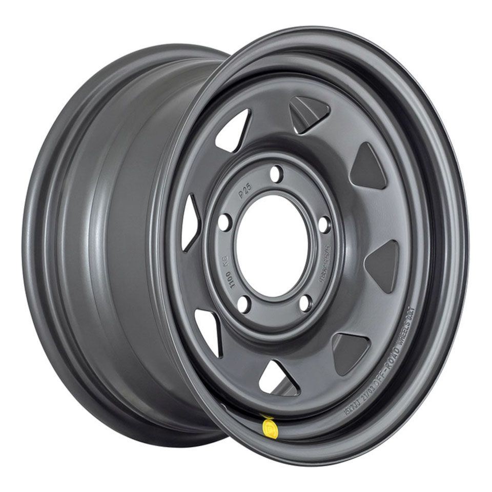 R15 5x139,7 7J ET25 D98,5 OFF-ROAD Wheels Диск усиленный ВАЗ НИВА стальной dark grey (треуг.)