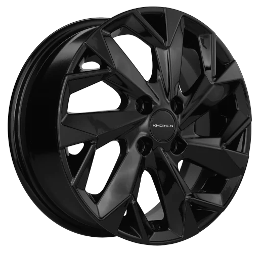 R15 4x100 6J ET45 D56,6 Khomen KHW1508 (Chevrolet Nexia) Black