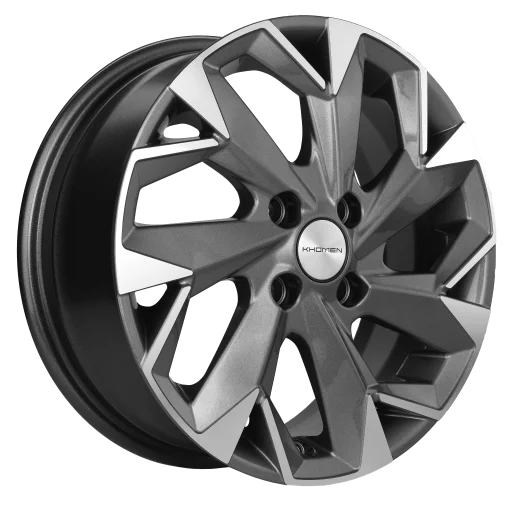 R15 4x100 6J ET39 D56,6 Khomen KHW1508 (Chevrolet Cobalt) Gray-FP