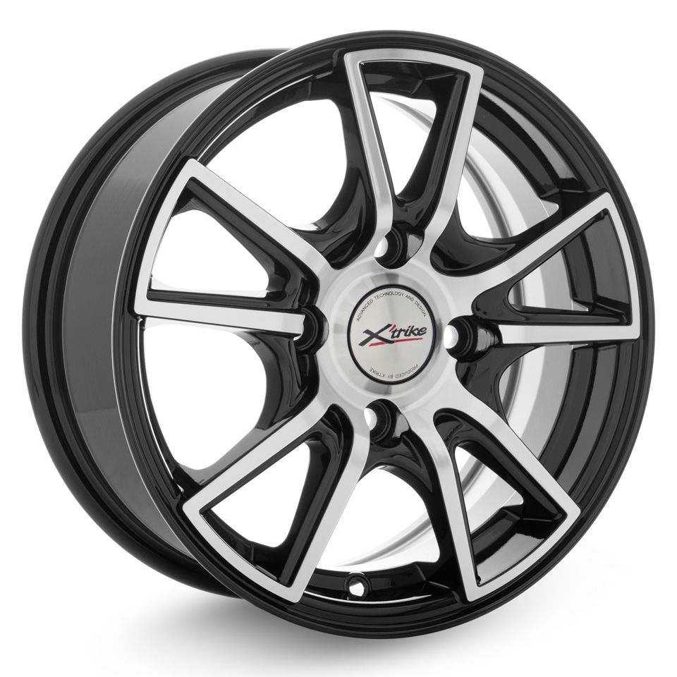 R14 4x100 6J ET38 D67,1 X'trike X-104 BK/FP