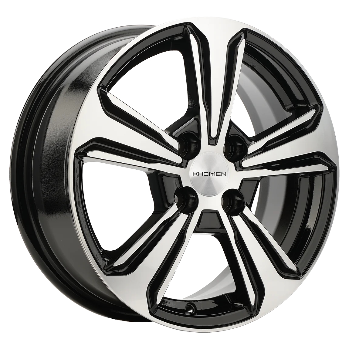 R15 4x100 6J ET50 D60,1 Khomen KHW1502 (Vesta/Almera) Black-FP