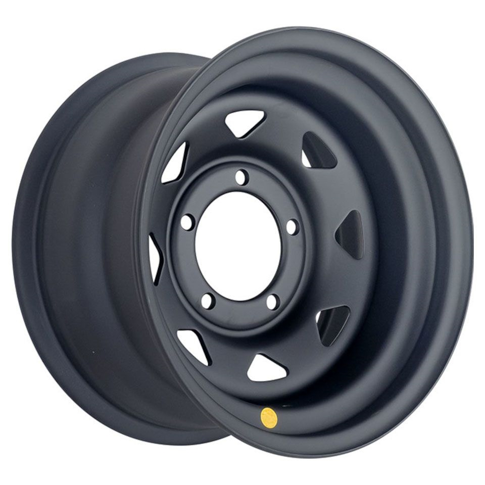 R16 5x139,7 8J ET-3 D110 OFF-ROAD Wheels Диск усиленный УАЗ стальной Black (матовый) (треуг. мелкий)