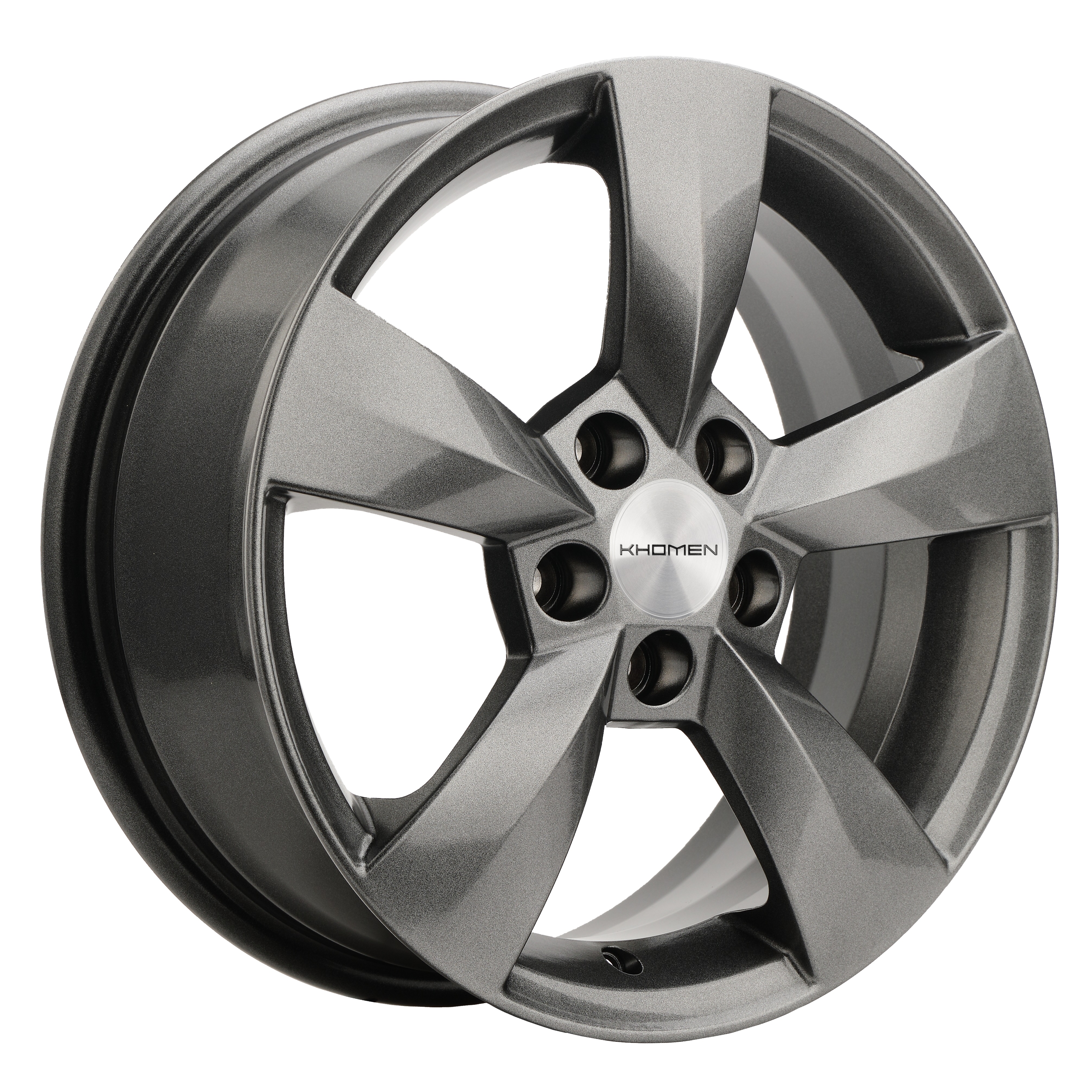 R15 5x100 6J ET43 D57,1 Khomen KHW1504 (Skoda Fabia) G-Silver