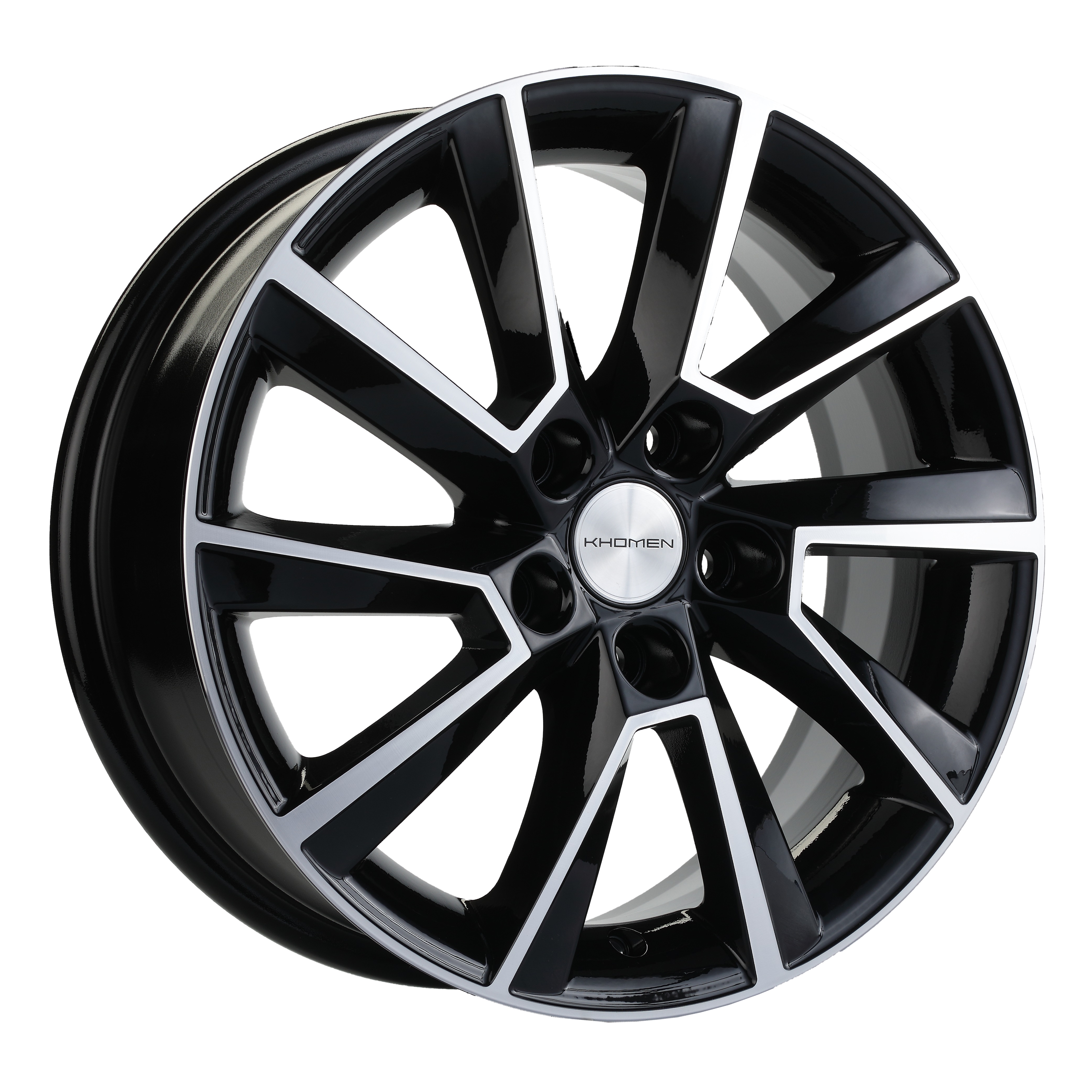 R15 5x105 6J ET39 D56,6 Khomen KHW1507 (Chevrolet Aveo) Black-FP