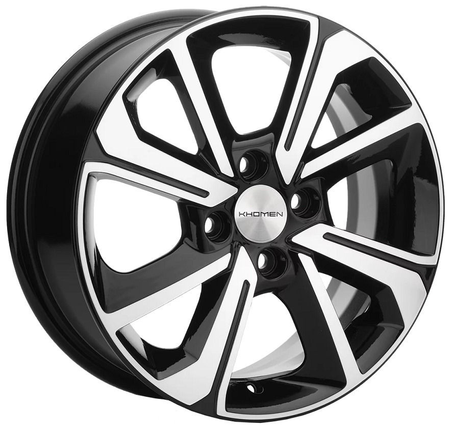 R15 4x100 6J ET36 D58,6 Khomen KHW1501 (Lada Granta) Black-FP