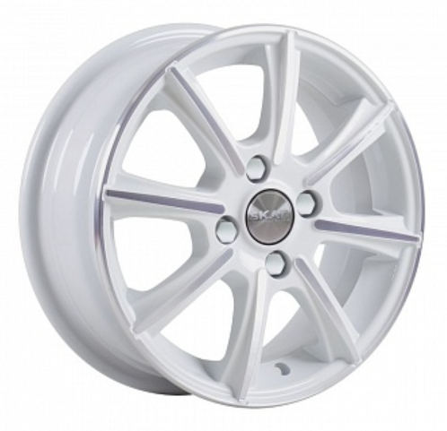 R14 4x98 5,5J ET38 D58,6 Скад Монако алмаз-белый