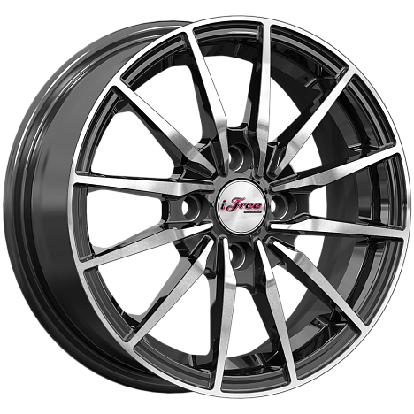 R14 4x100 5,5J ET39 D56,6 iFree Финчер (КС1119-02) Блэк Джек