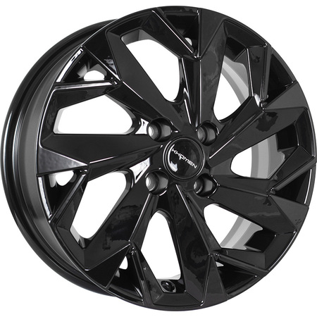 R14 4x100 5,5J ET38 D67,1 Khomen KHW1402 (Accent/Getz/i20) Black