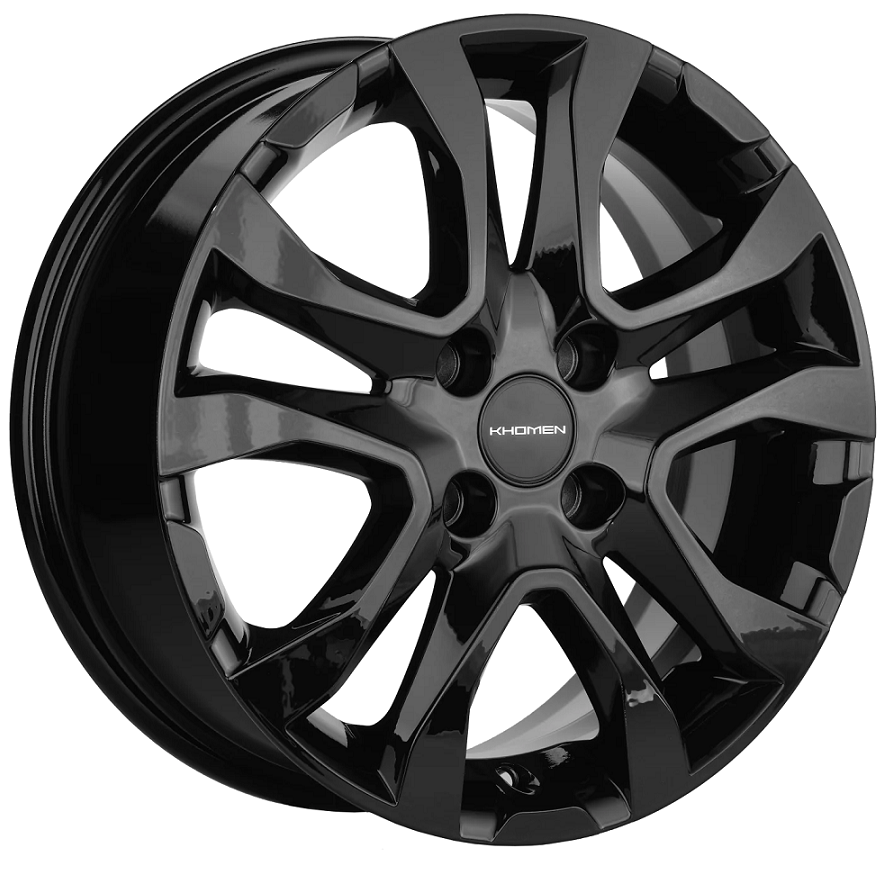 R15 4x100 6J ET50 D60,1 Khomen KHW1503 (Lada Vesta) Black