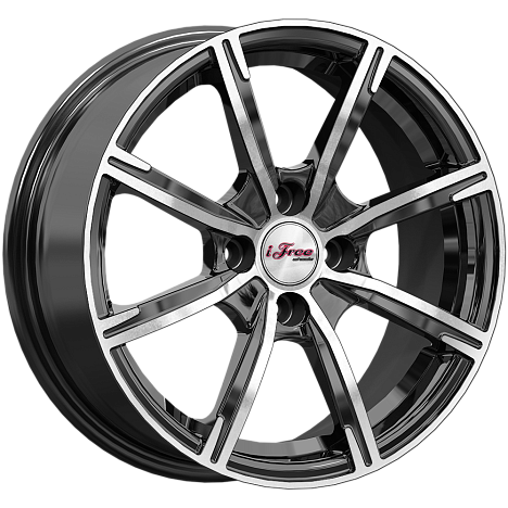 R15 4x100 6J ET38 D67,1 iFree Калибр (КС1117-02) Блэк Джек
