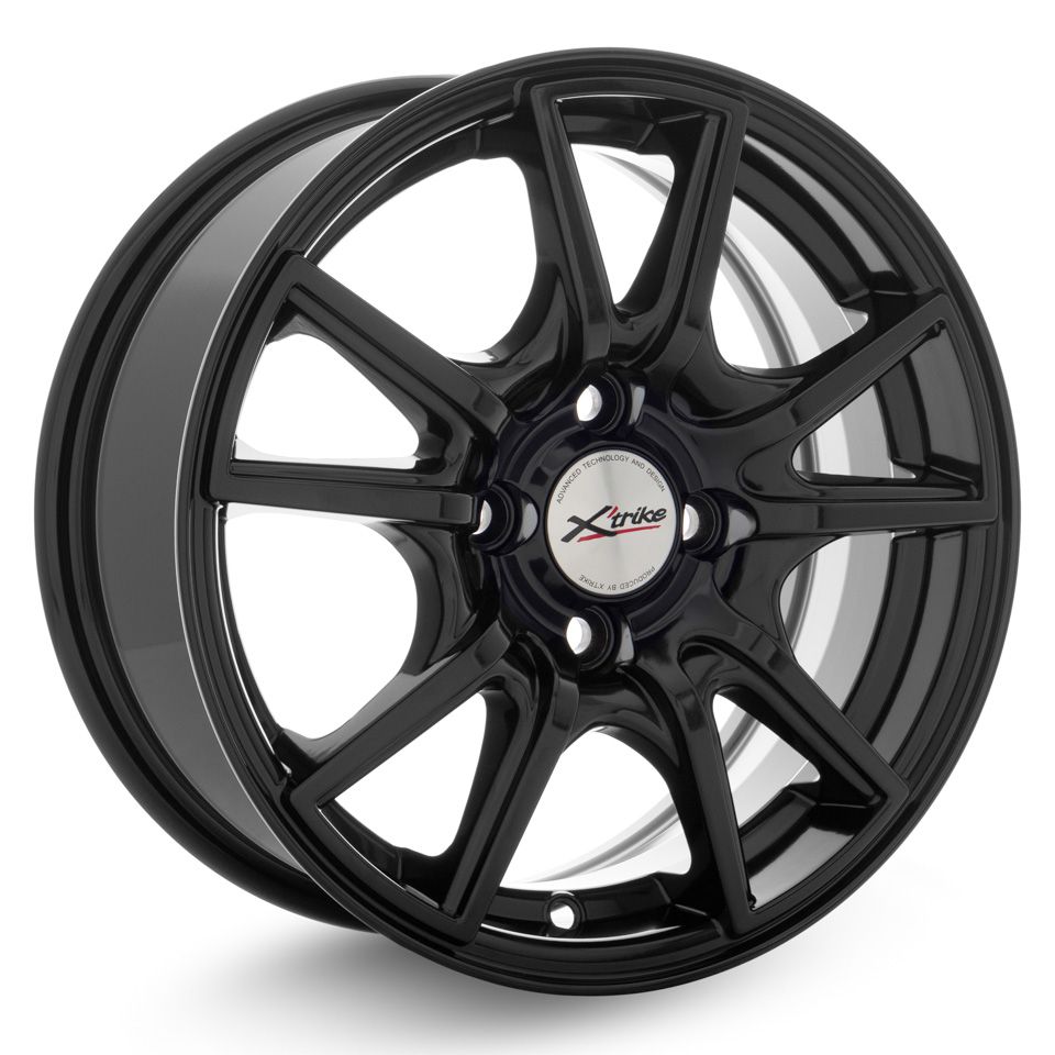 R14 4x100 6J ET38 D67,1 X'trike X-104 BK