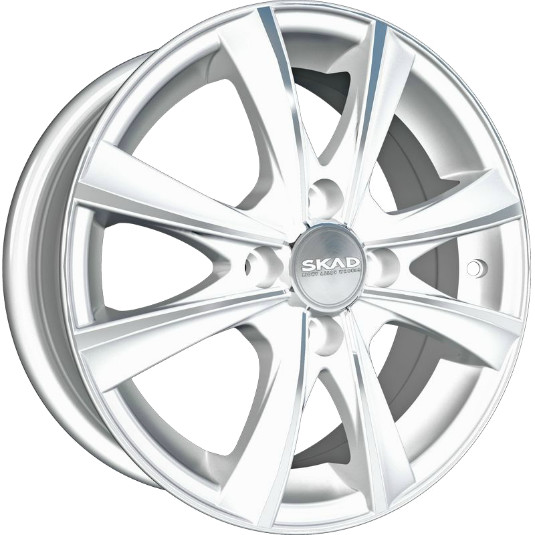 R14 4x98 5,5J ET38 D58,6 Скад Мальта алмаз-белый