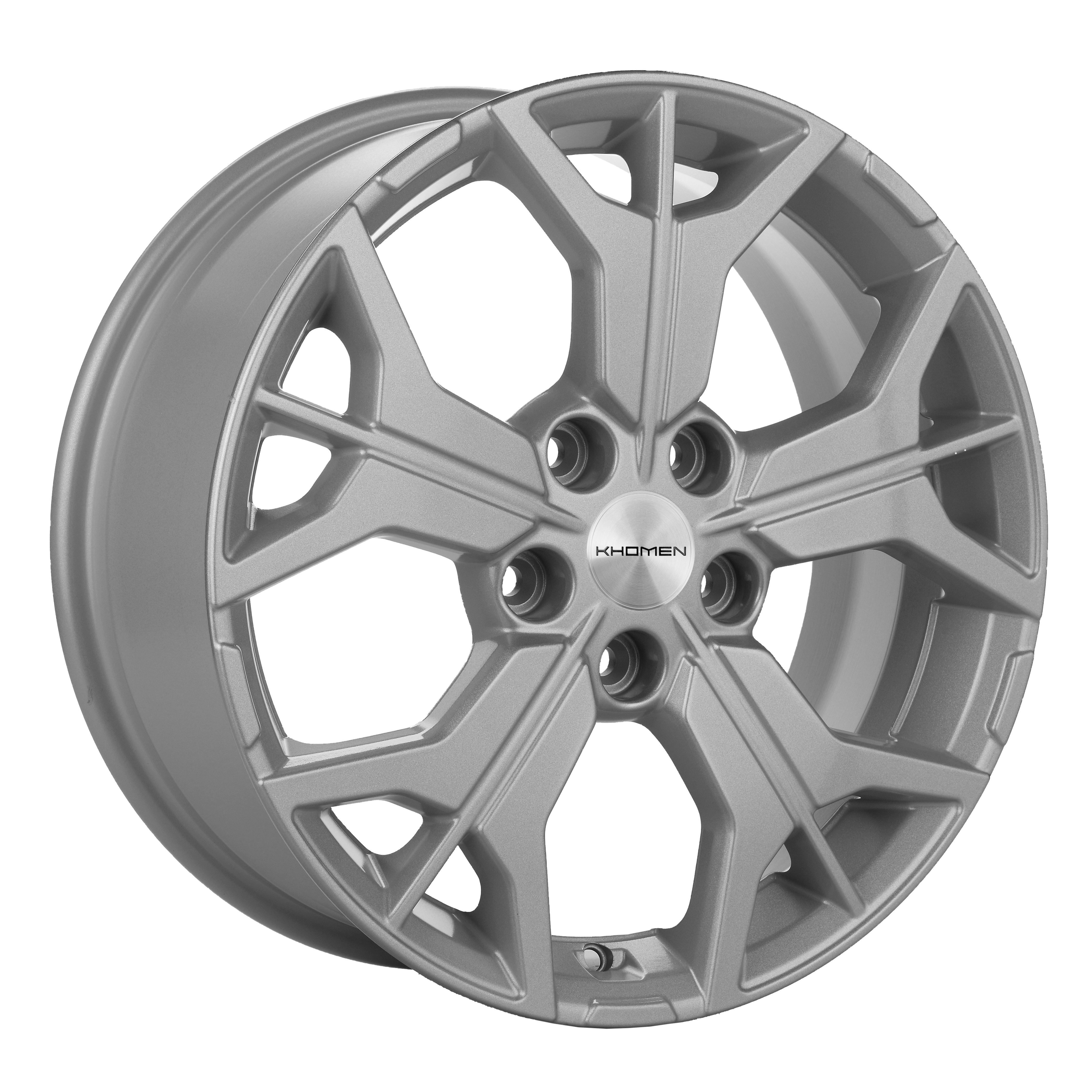 R17 5x114,3 7J ET43,5 D67,1 Khomen KHW1715 (ZV 17 Hyundai Tucson IV/Kia Sportege ) F-Silver