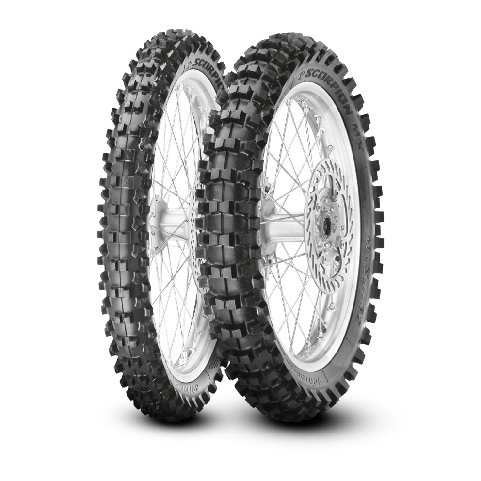 Мотошина 110/90 Pirelli Scorpion MX32 Mid Soft 60M TT Задняя (Rear) NHS R17 2024