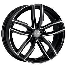 Шины R18 5x112 8J ET50 D57,1 MAK Sarthe Black Mirror 