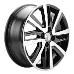 R16 4x100 6J ET41 D60,1 Khomen KHW1609 (Lada X-Ray) Black-FP