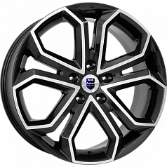 Диск R19 5x114,3 8,5J ET25 71,6 K&K Пандора (КС466) алмаз черный 