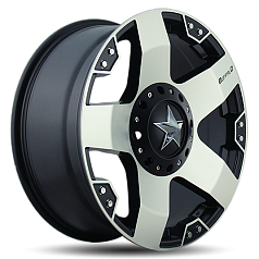 Диск R17 6x135-139,7 9J ET12 D106,3 Buffalo BW-775 Machined-Face-W BLK-Windows