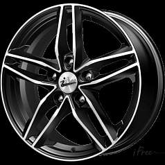 Диск R16 5x112 6,5J ET46 D57,1 iFree Moskva Блэк-Джек