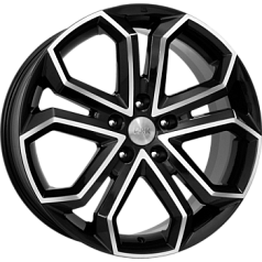 Диск R19 5x114,3 8,5J ET45 D64,1 K&K Пандора алмаз черный (КС466)