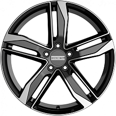 Диск R18 5x112 8J ET48 D57,1 Fondmetal Hexis Glossy Black Machined