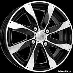 R14 4x100 5,5J ET49 D56,6 K&K Джемини-оригинал алмаз черный (КС480)