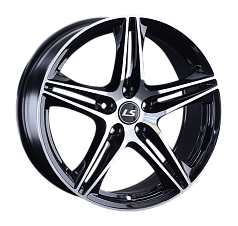 Диск R16 5x100 7J ET43 D57,1 LS Wheels 1056 BKF