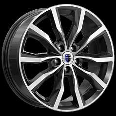 Диск R18 5x108 7,5J ET45 67,1 K&K Портер (КС906) алмаз черный 