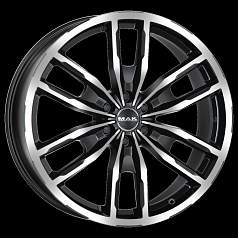 Диск R17 6x139,7 7,5J ET33 D100,1 MAK Peak Black Mirror