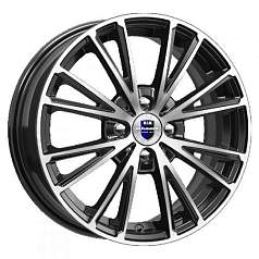 Диск R15 4x100 6J ET40 D67,1 К&К Меандр (КС888) Алмаз черный SK