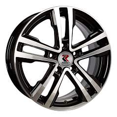 Диск R16 5x112 6,5J ET38 D66,6 RepliKey B197 BK/FP