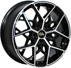 Диск R16 4x98 6,5J ET38 D58,6 Cross Street СR-20 BKF
