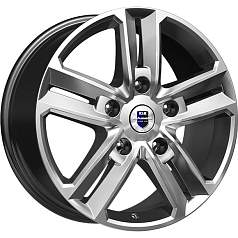 Диск R18 5x120 8J ET45 D67,1 K&K Backfire (КС763) дарк платинум
