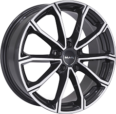 Шины R16 5x114,3 6,5J ET50 D66,1 MAK DaVinci Black Mirror