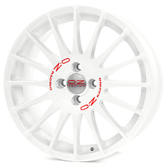 Диск R18 4x108 7J ET25 D65,1 OZ Superturismo WRC White Red Lettering