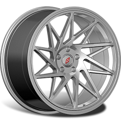 Диск R19 5x112 8,5J ET32 D66,6 Inforged IFG35 Silver лого IFG (S+RED, 64 мм) сфера 