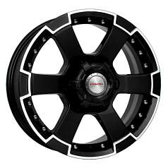Диск R16 6x139,7 7J ET22 D107,1 K&K М56-оригинал алмаз черный (КС593) 