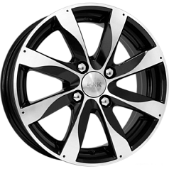 Диск R15 4x114,3 6J ET43 D67,1 K&K Джемини (КС617) Алмаз черный Оригинал