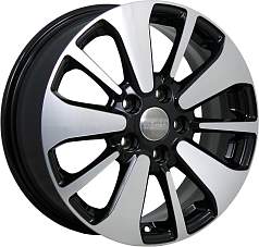 Диск R16 5x112 6,5J ET39,5 D66,6 K&K КС688 (16_Actyon CK) алмаз черный