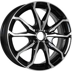 Диск R16 4x108 6J ET47,5 63,35 K&K Brent (КС733) алмаз черный
