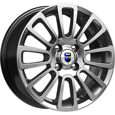 Диск R15 4x100 6J ET43 D67,1 К&К Неман (КС717) дарк платинум