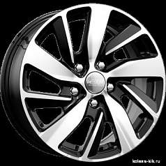 Диск R16 5x112 6,5J ET50 D57,1 K&K КС741(ZV 16_Golf) алмаз черный