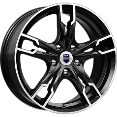 Диск R17 5x114,3 7J ET40 67,1 К&К Солар Алмаз чёрный