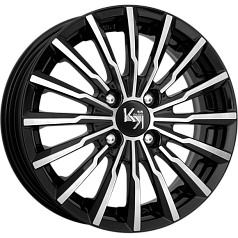 Диск R14 4x100 5,5J ET39 56,6 Rapid Акцент Алмаз чёрный